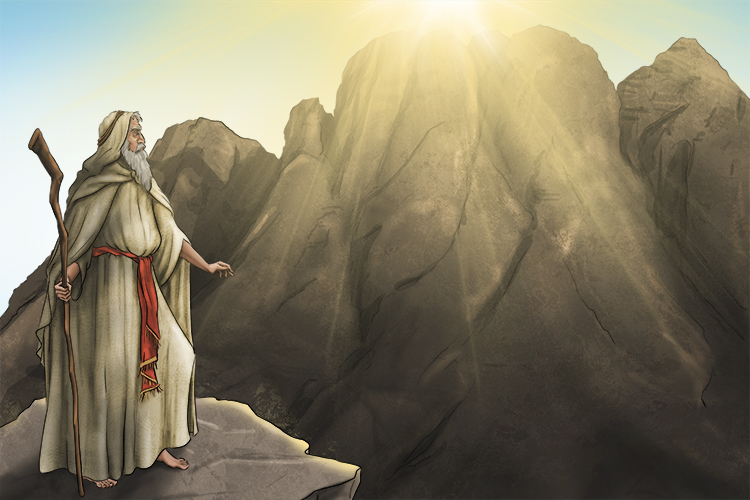 Moses Ascends Mount Sinai for his momentous meeting with God.